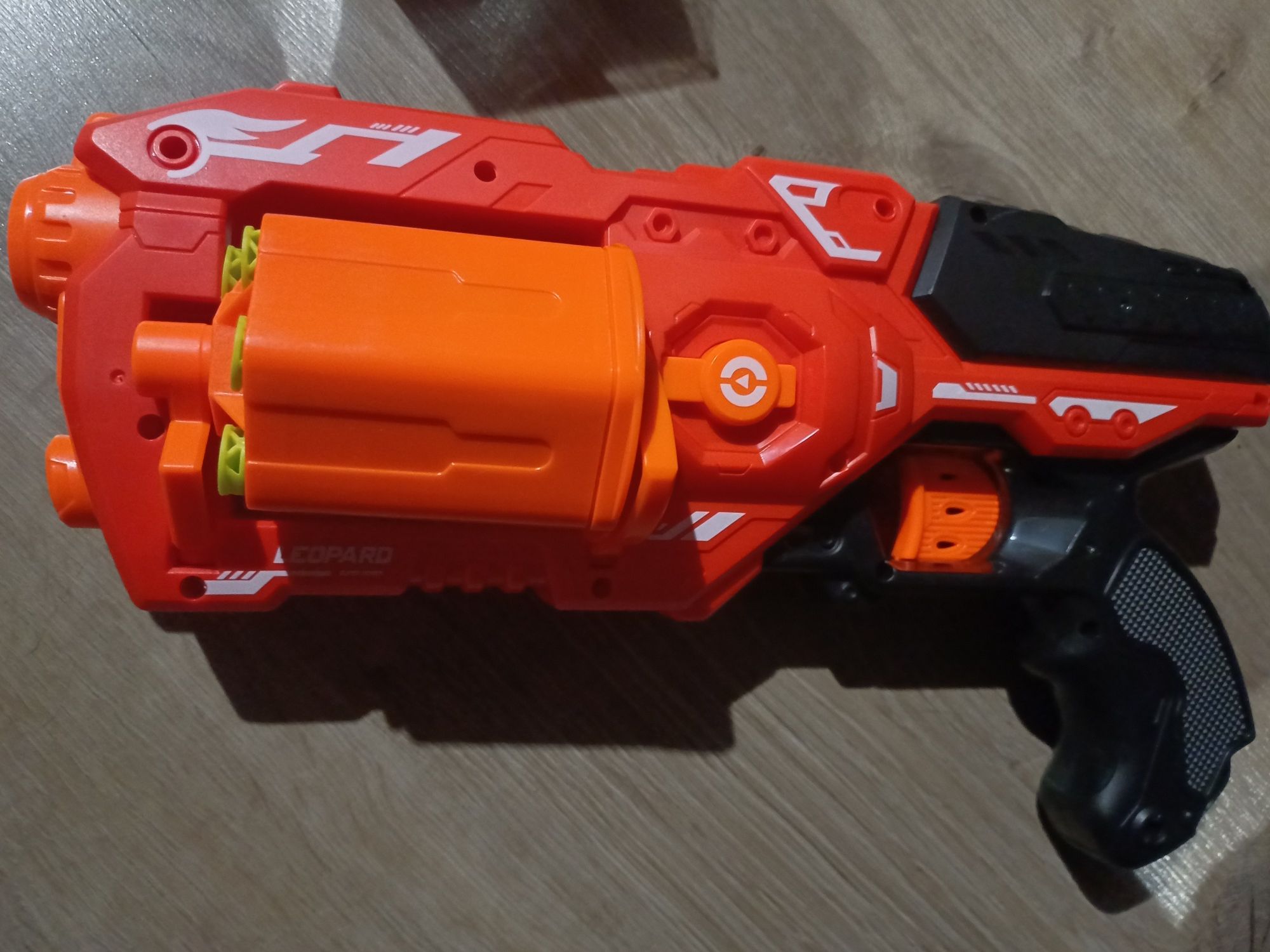 Пістолет дитячий з барабаном, револьвер типу nerf