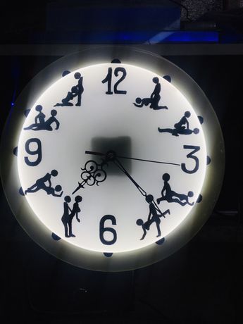 Часы ручной работы, настенные часы с подсветкой