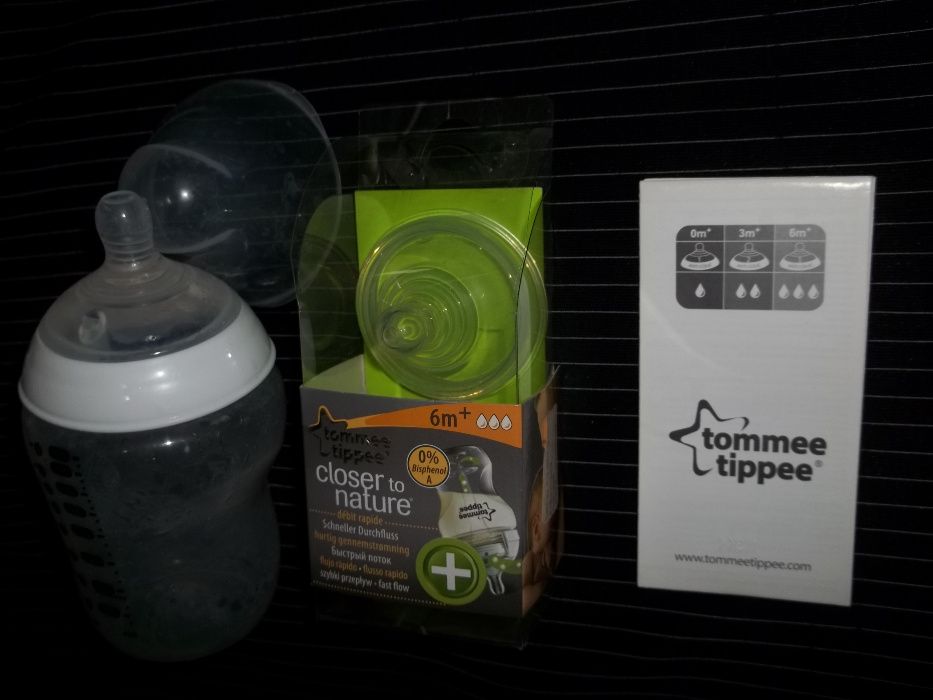 Tommee Tippee smoczki antykolkowe do butelek z rurką wentylującą wew.