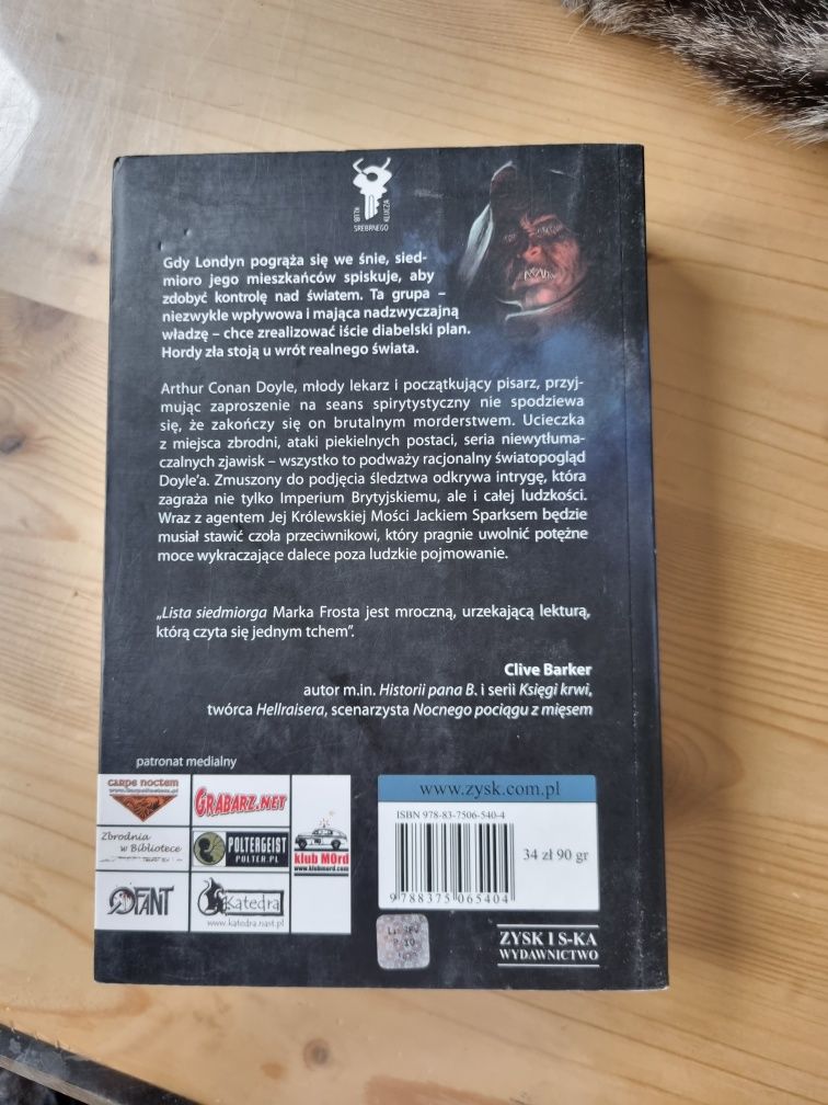 Tanie ksiazki Lista Siedmiorga Mark Frost