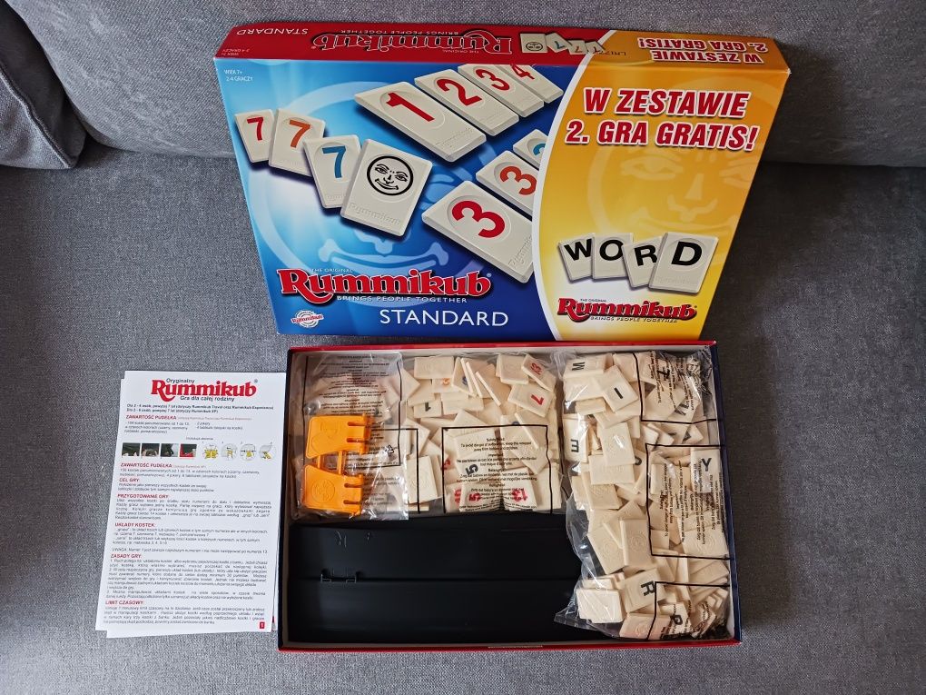 Rummikub Standard + Rummikub Word (gra planszowa)

Sprzedam grę R