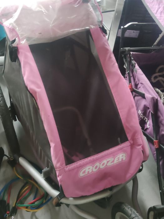 Croozer kid 1 przyczepka rowerowa wózek biegowy pink