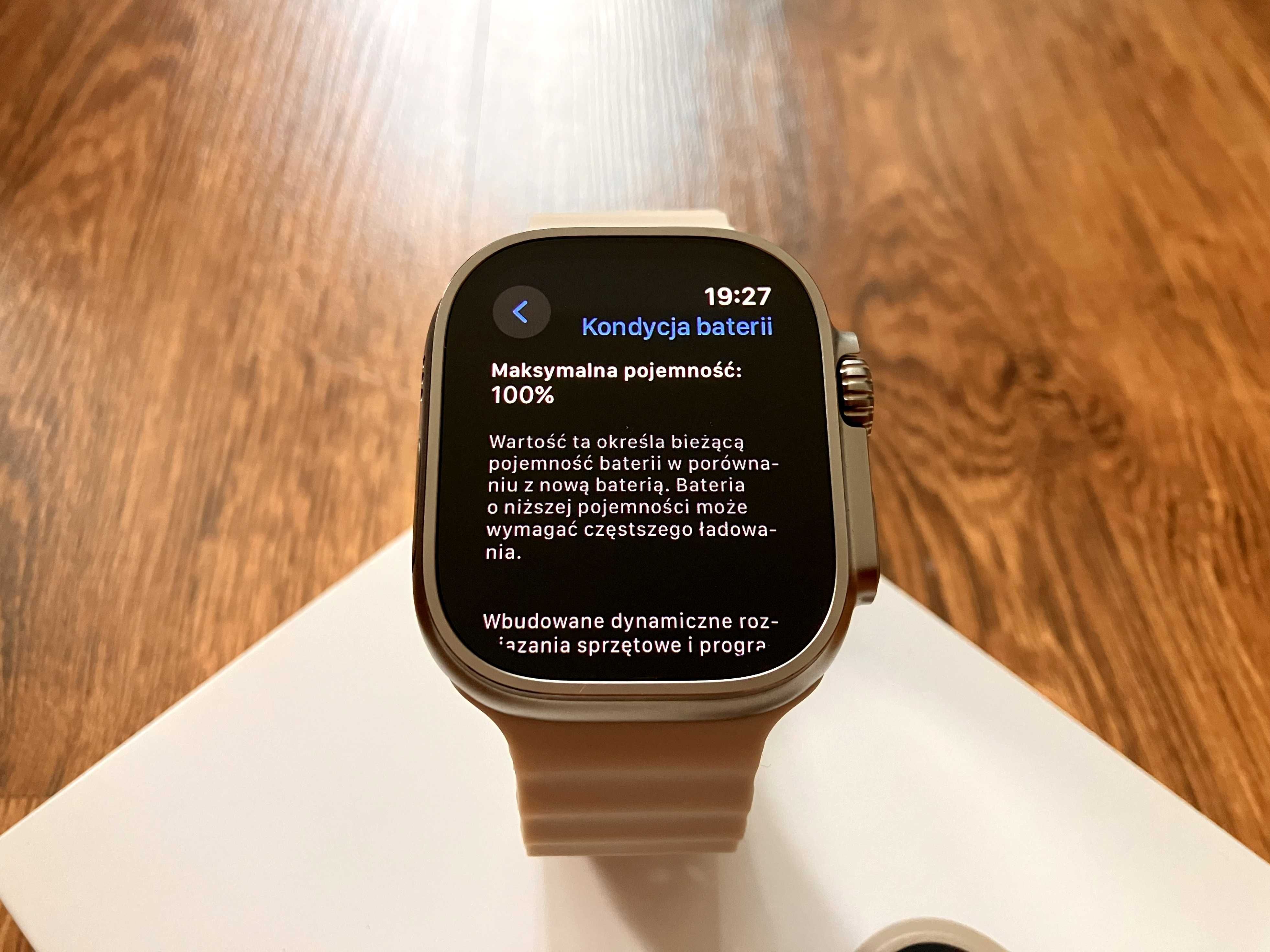 [JAK NOWY] Apple Watch Ultra [GPS + LTE 49mm] Titanium [iCloud]