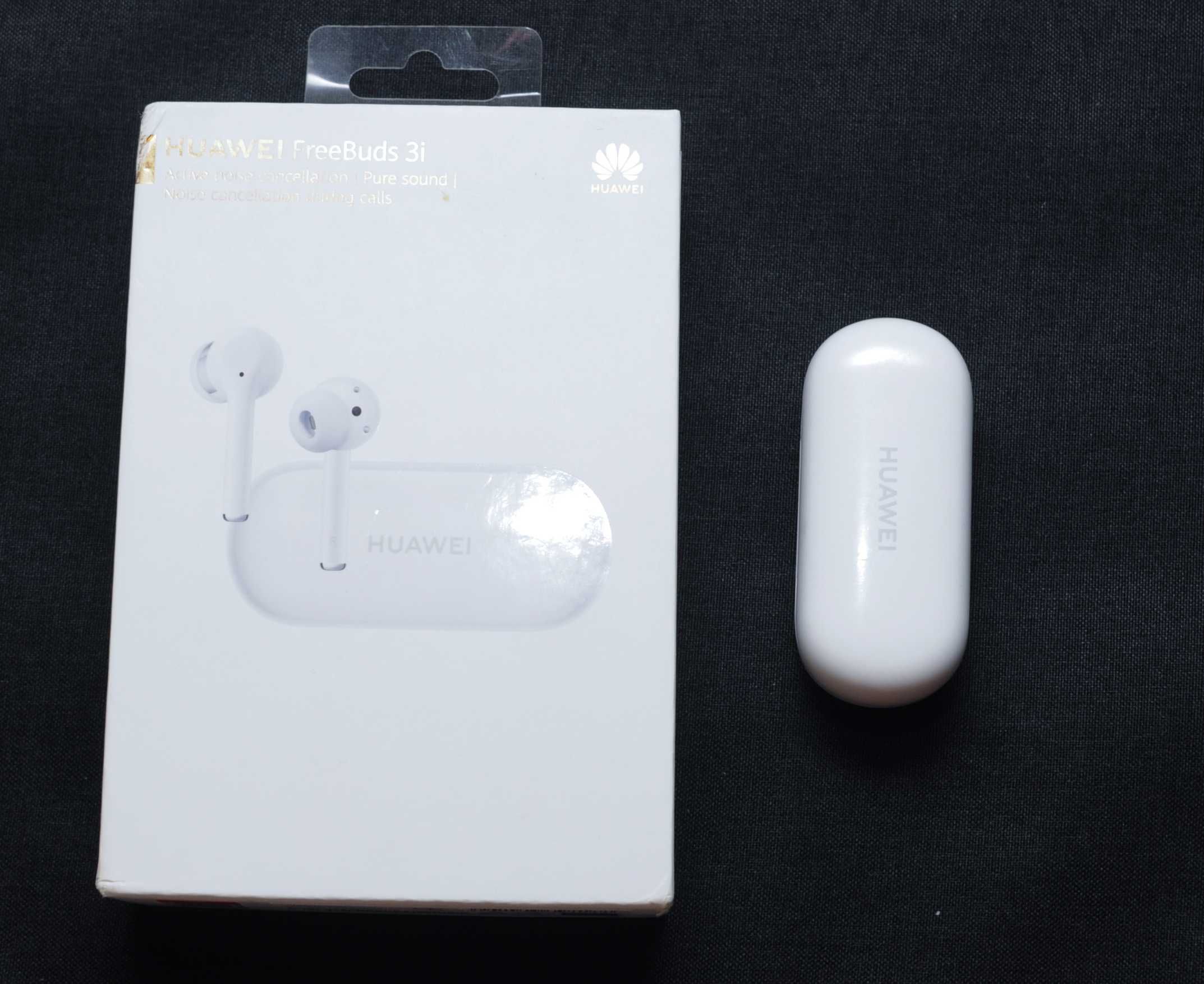 ‼️Навушники Huawei FreeBuds 3i Білі вакумні з ANC Шумодав для телефону