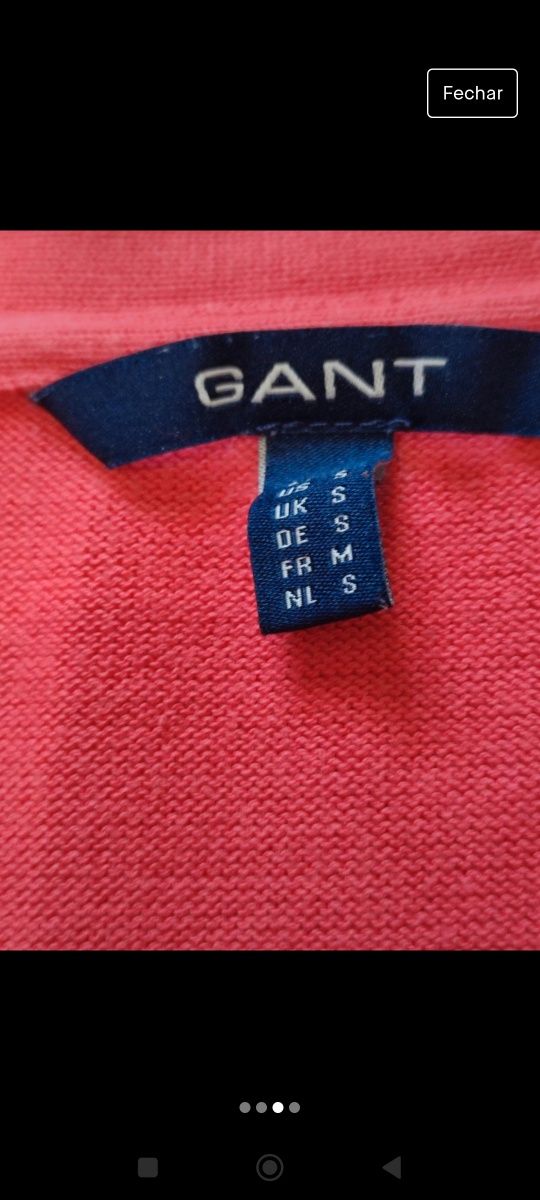 Cardigan 100% algodão Gant S