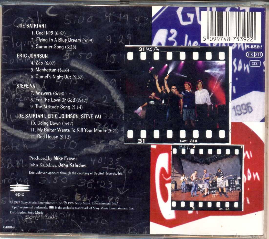 G3 Joe Satriani, Steve Vai, Eric Johnson  – G3 - Live In Concert