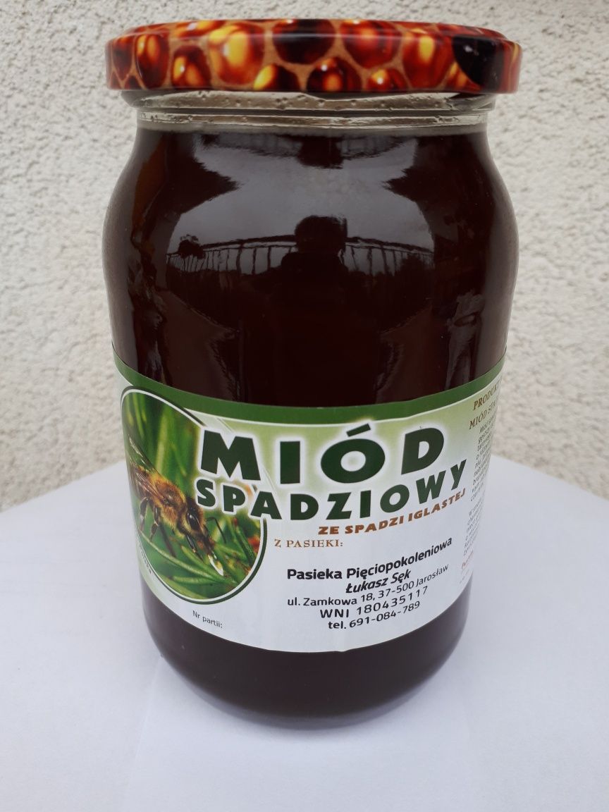 Świeży miód spadziowy z podkarpackich lasów -Pasieka Pięciopokoleniowa