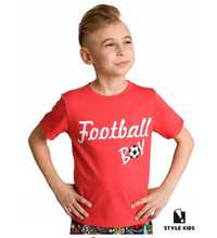 T-shirt Football Boy Style Kids (K: Czerwony; 104