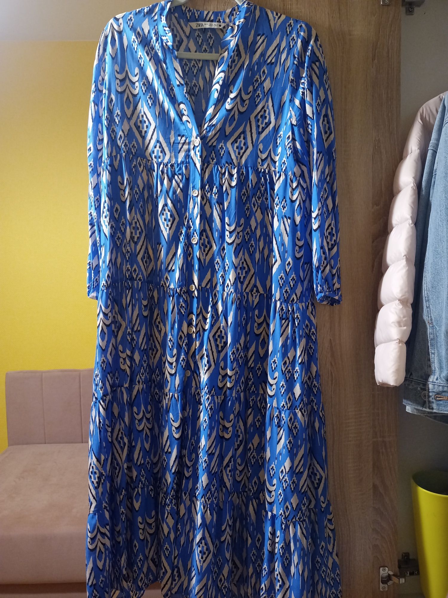 Sukienka maksi boho Zara Oversize XS/S