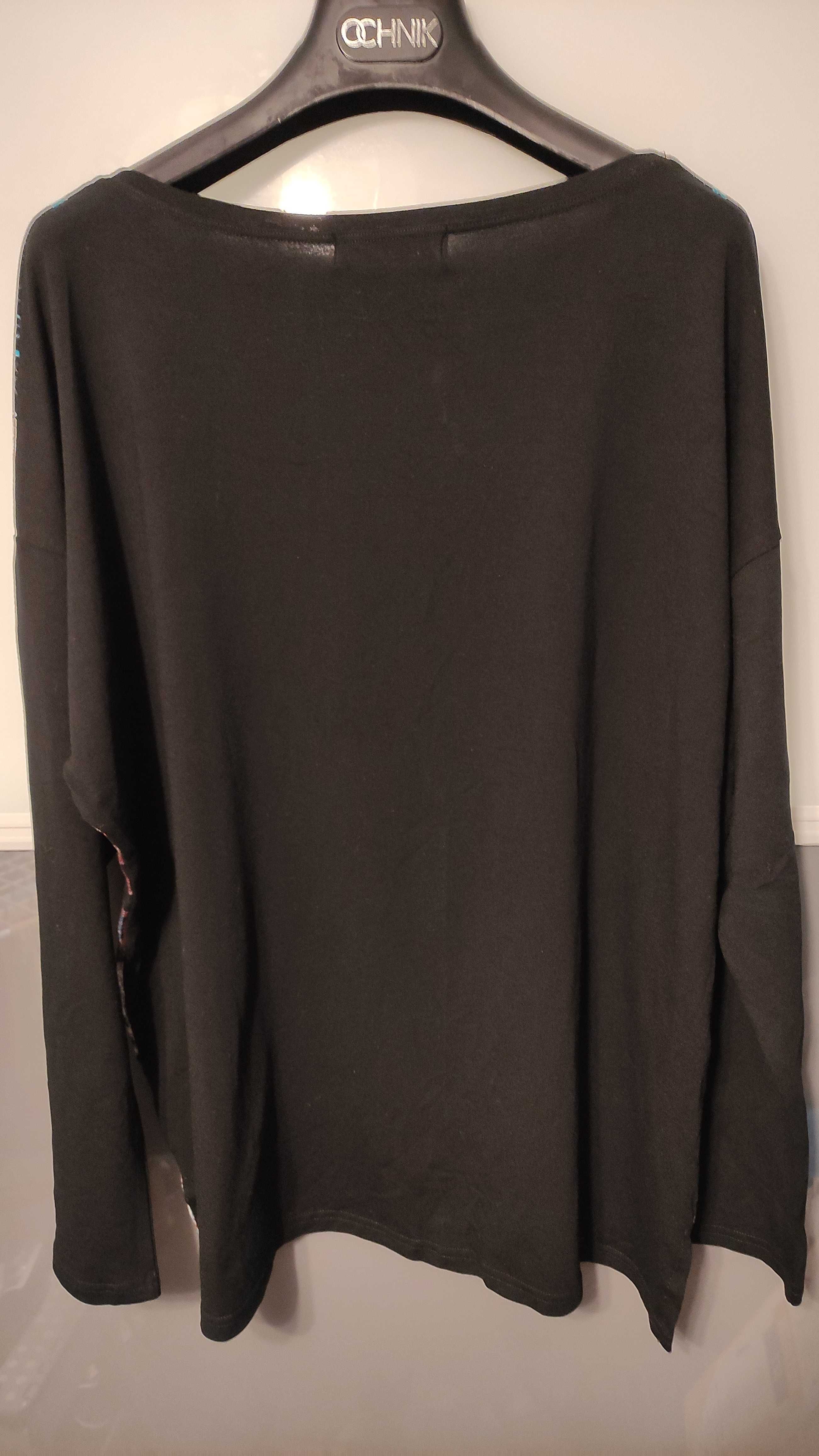 Elastyczna bluzka z kolorowym przodem Heiress, rozmiar 48