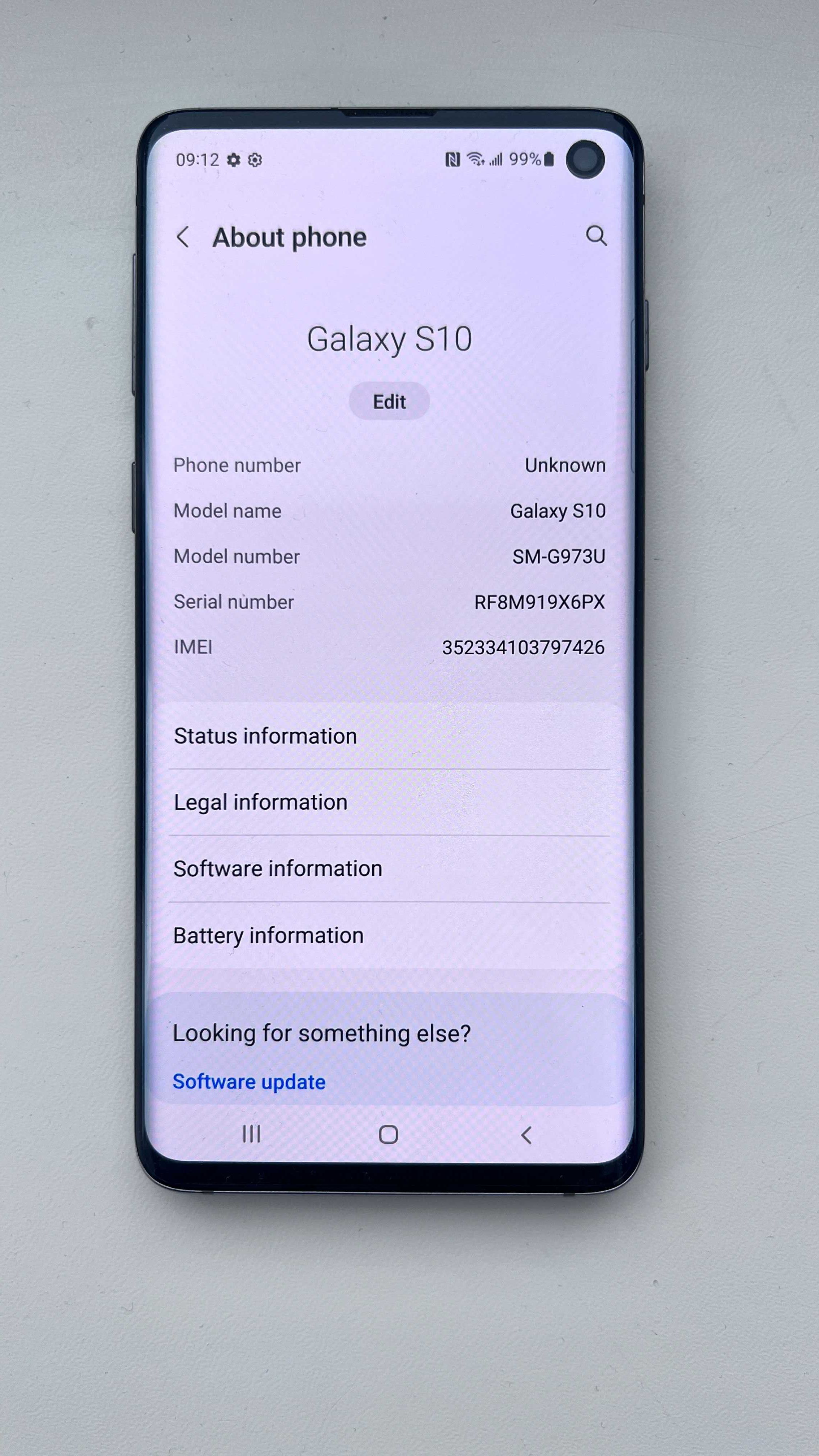 Продам Samsung Galaxy S10, SM-G973U, 128Gb, Unlocked.