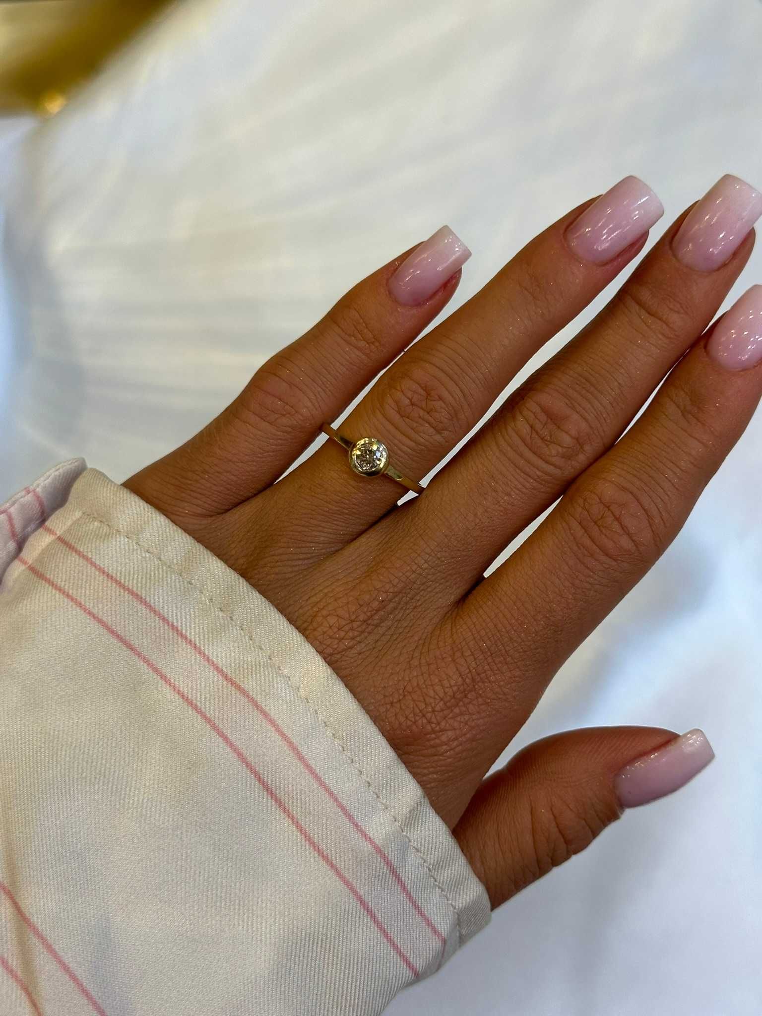 Pierścionek z diamentem naturalnym 0.20 CT
