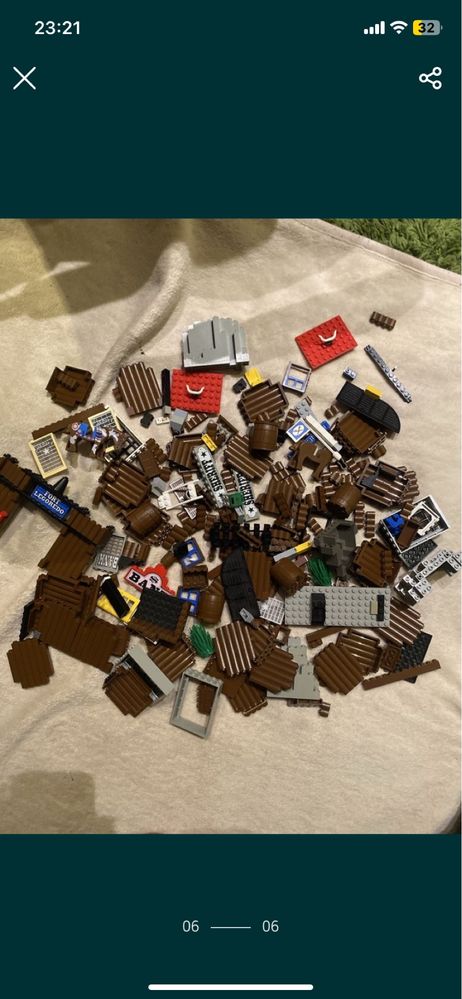 Lego caly pojemnik klockow lego i innych przedmiotow z seri western