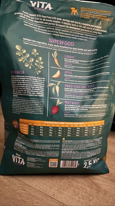 Karma Comfy dla szczeniat 2,5 kg jagniecina