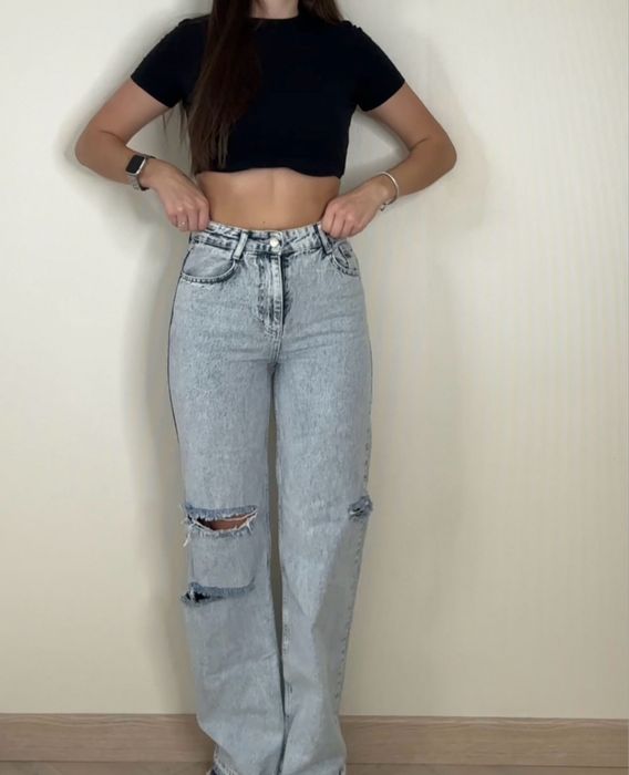 Нові Джинси жіночі SOLMAR світла варка 100% котон S/M одяг речі штани