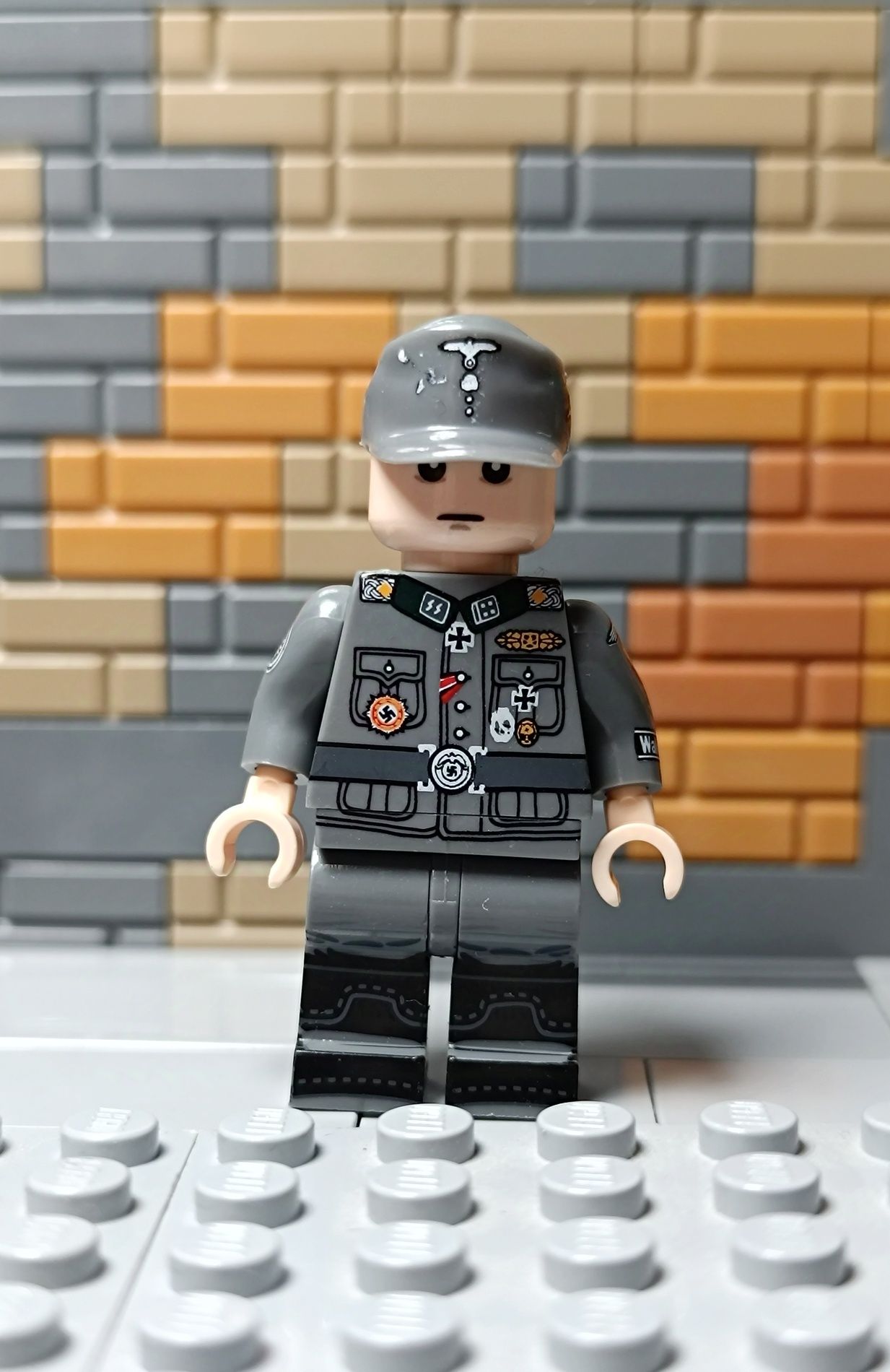 Minifigurka żołnierz WW2 Oficer Gest. Niemcy Wojsko Army klocki LEPIN