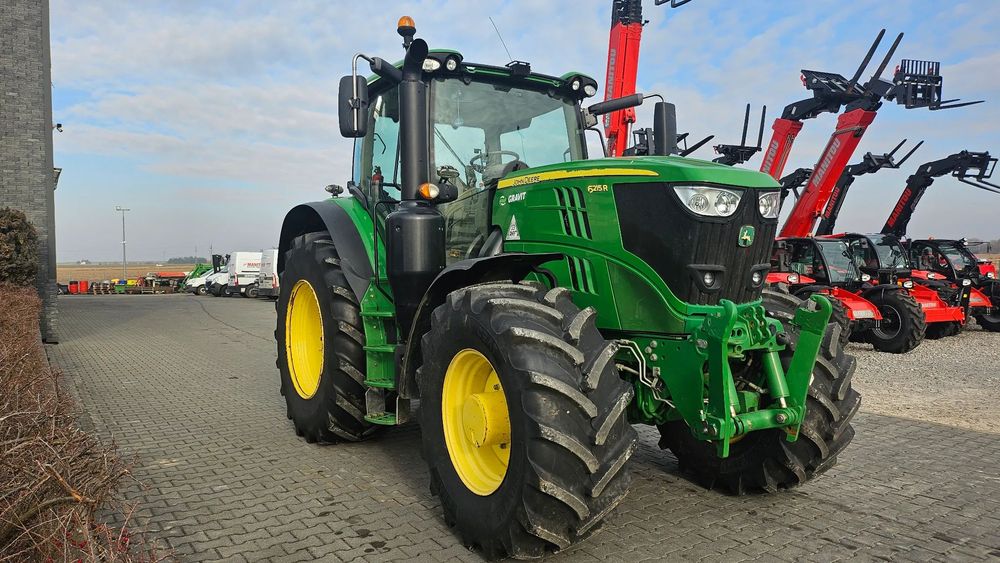 John Deere JD 6215R, 50 km/h, pneumatyka, przedni TUZ, bogata wersja, autentyczny przebieg!  Finansowanie 0% na 2 lata! Przetestuj ciągnik ZA DARMO! 6210,6195,6190