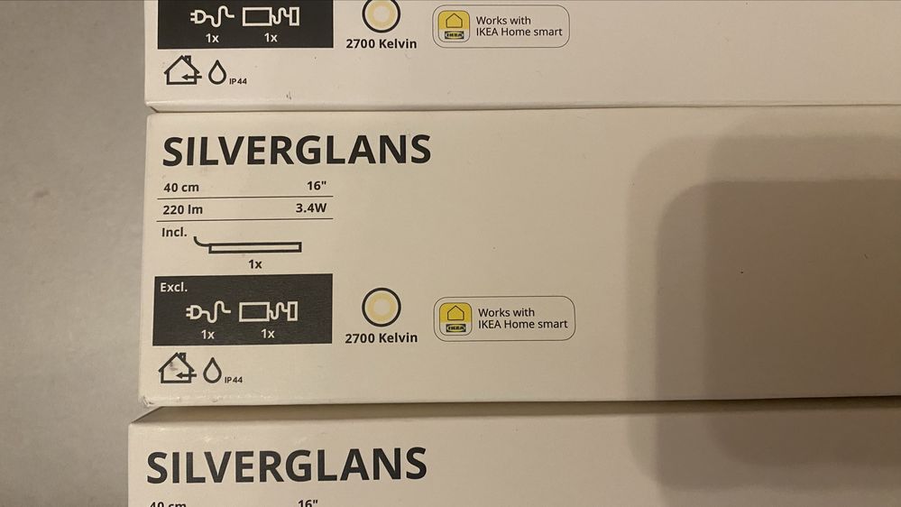 Oświetlenie Ikea Silverglans 40cm antracytowe
