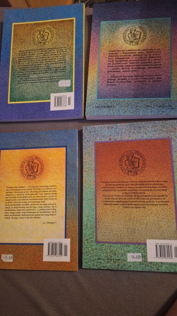 Zestaw książek z serii Literatura Pedagogiczna