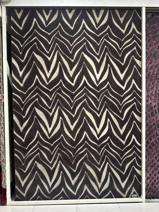 Килим ручної роботи 1,9х2,9м, 100% вовна+шкіра