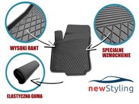 Dywaniki gumowe do RENAULT SCENIC I II komplet