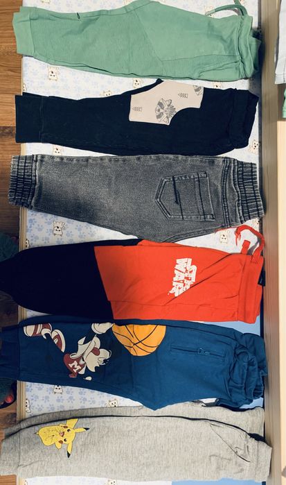 Mega Paka 92/98 ubranka chlopięce bluza, spodnie, koszula