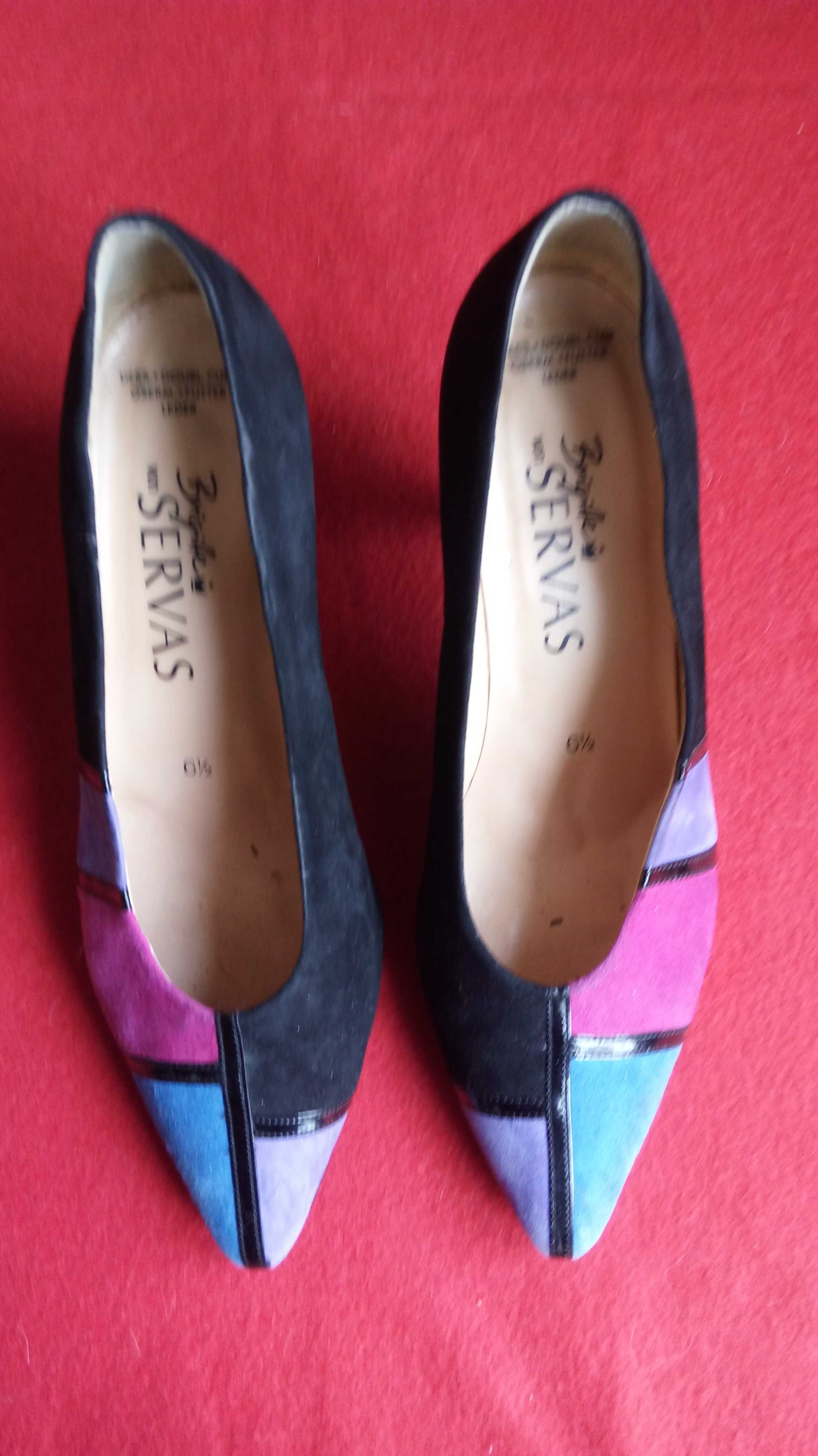Buty czółenka Brigitto von SERVAS r.39 26cm stan BDB okazja