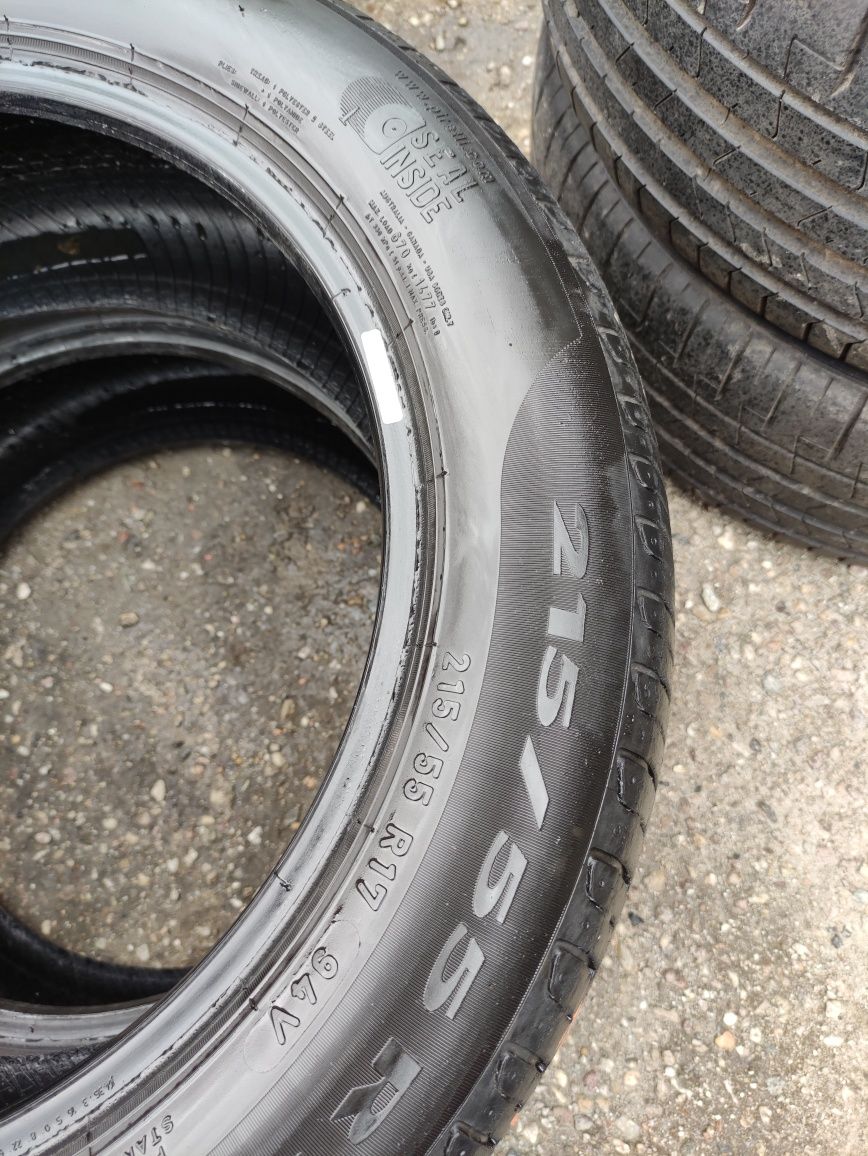 215/55R17 94V Opony letnie lato Pirelli cinturato P7 5,5mm Alu-Rad