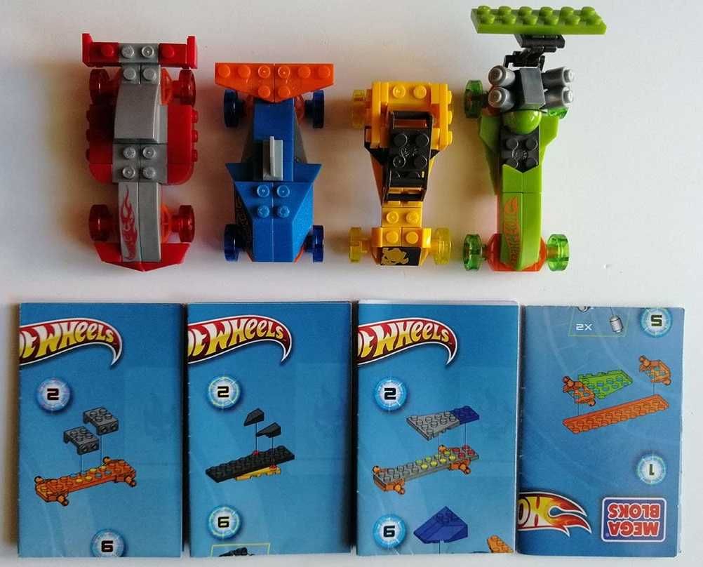 MEGA Bloks - zestaw czterech autek na licencji HotWheels