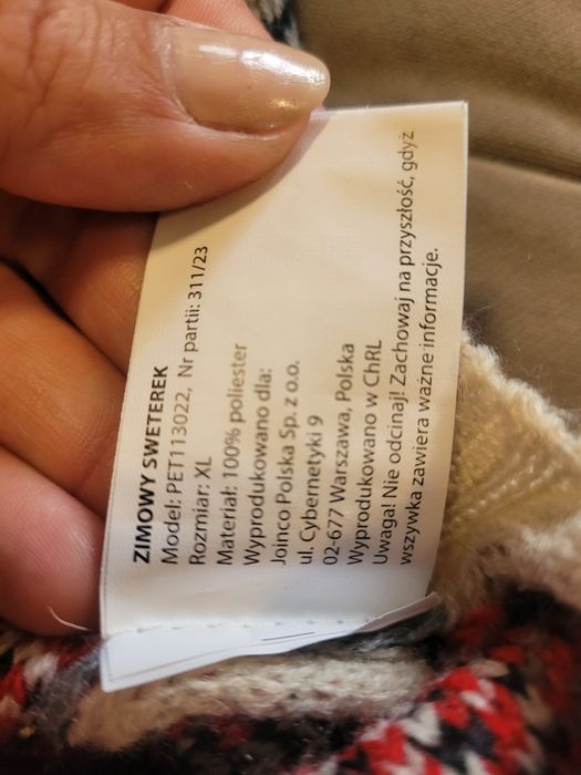 Sweterek dla psa xl