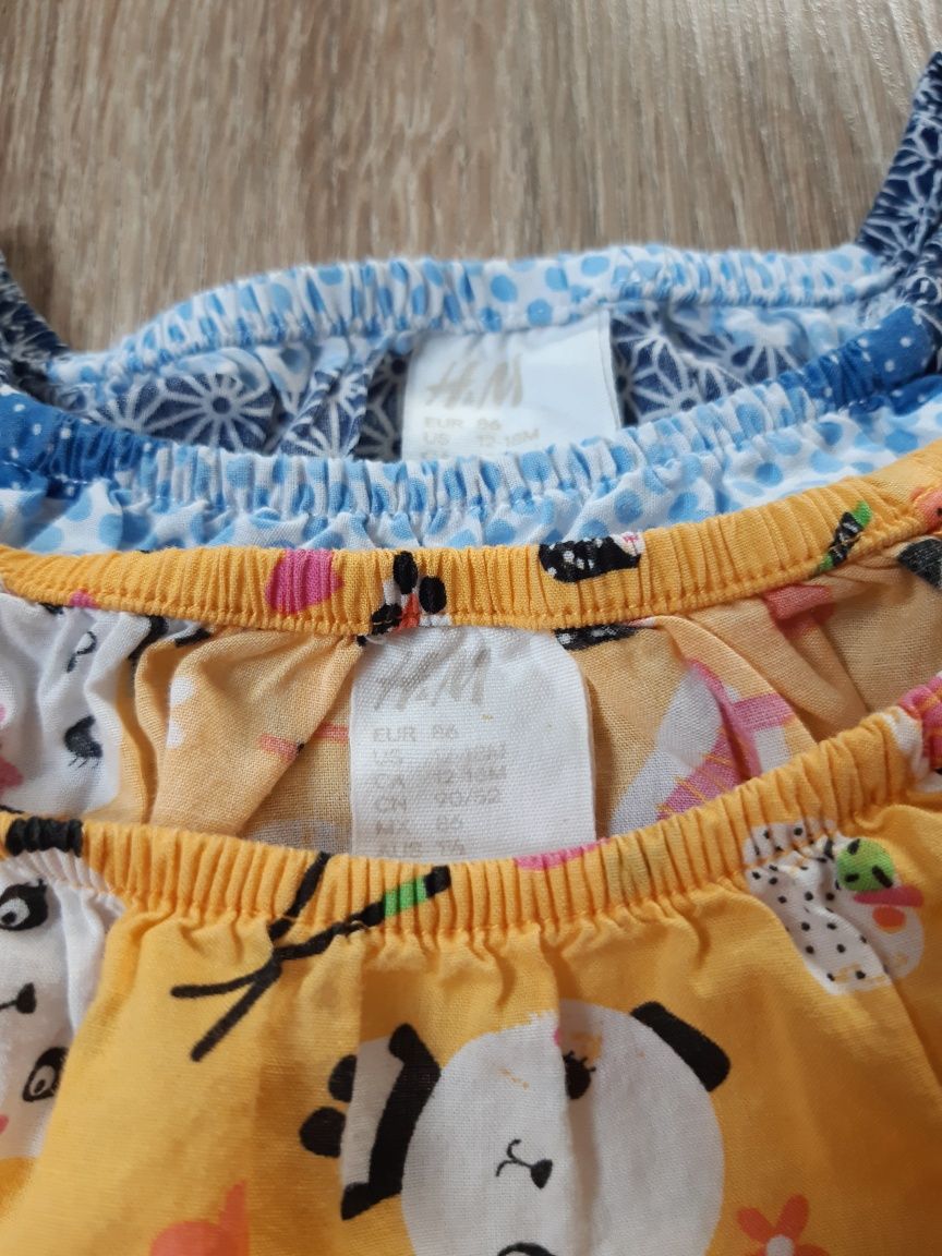 Sukienki/tuniki dla dziewczynki 2szt. H&M r.86