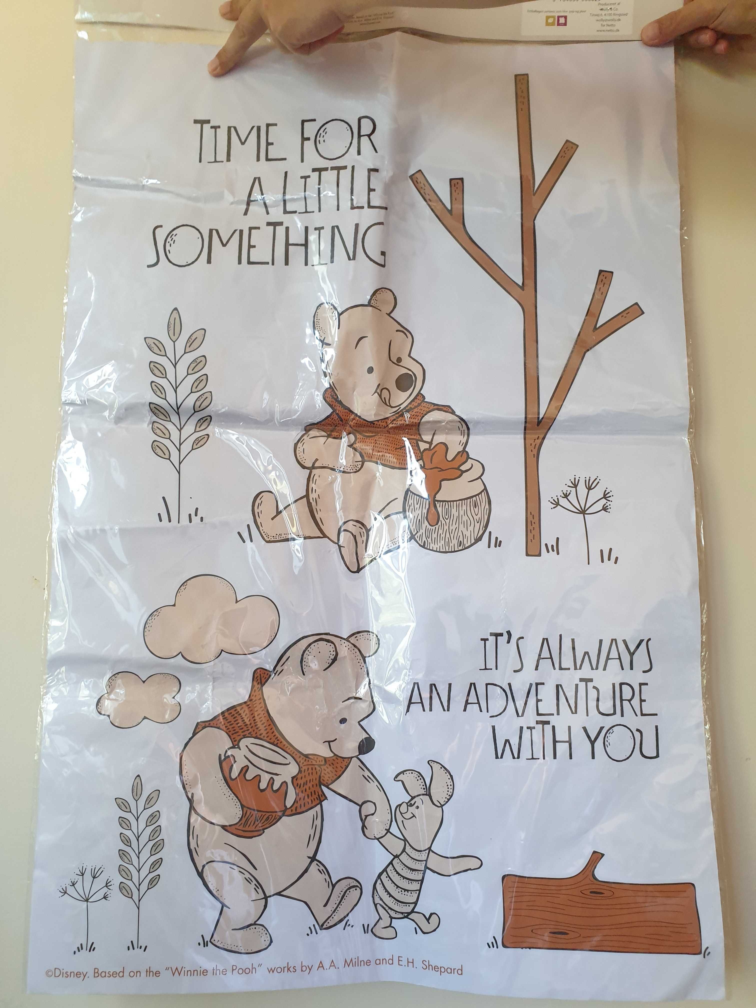 Kubuś Puchatek naklejka miarka wzrostu na ścianę Winnie the pooh