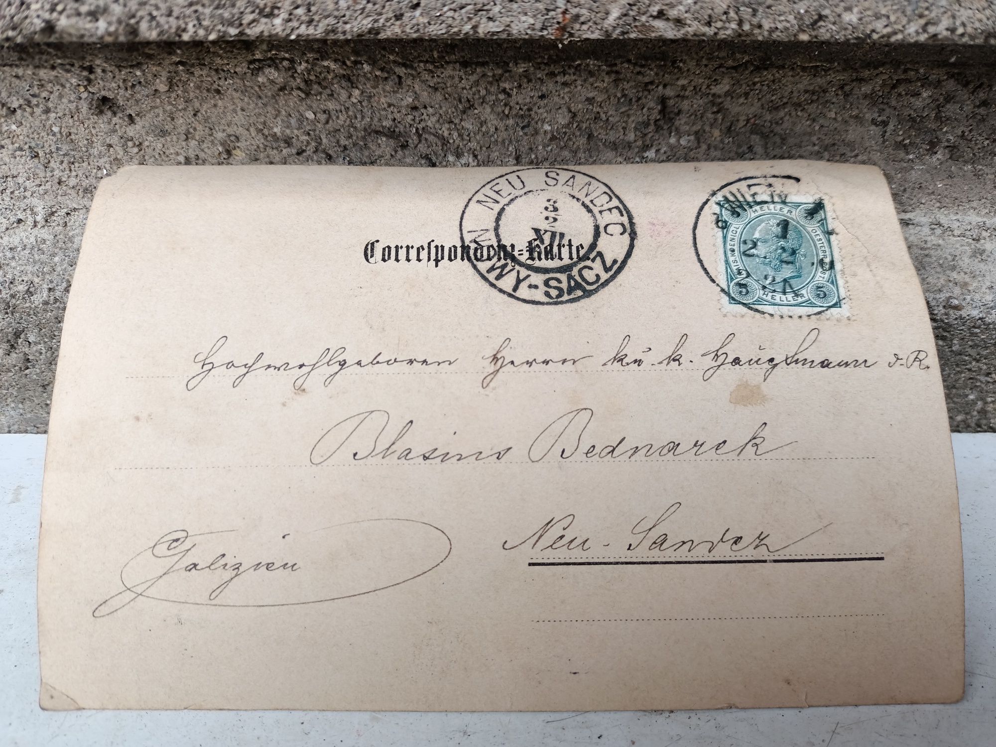 Stara pocztówka 1900r, antyk