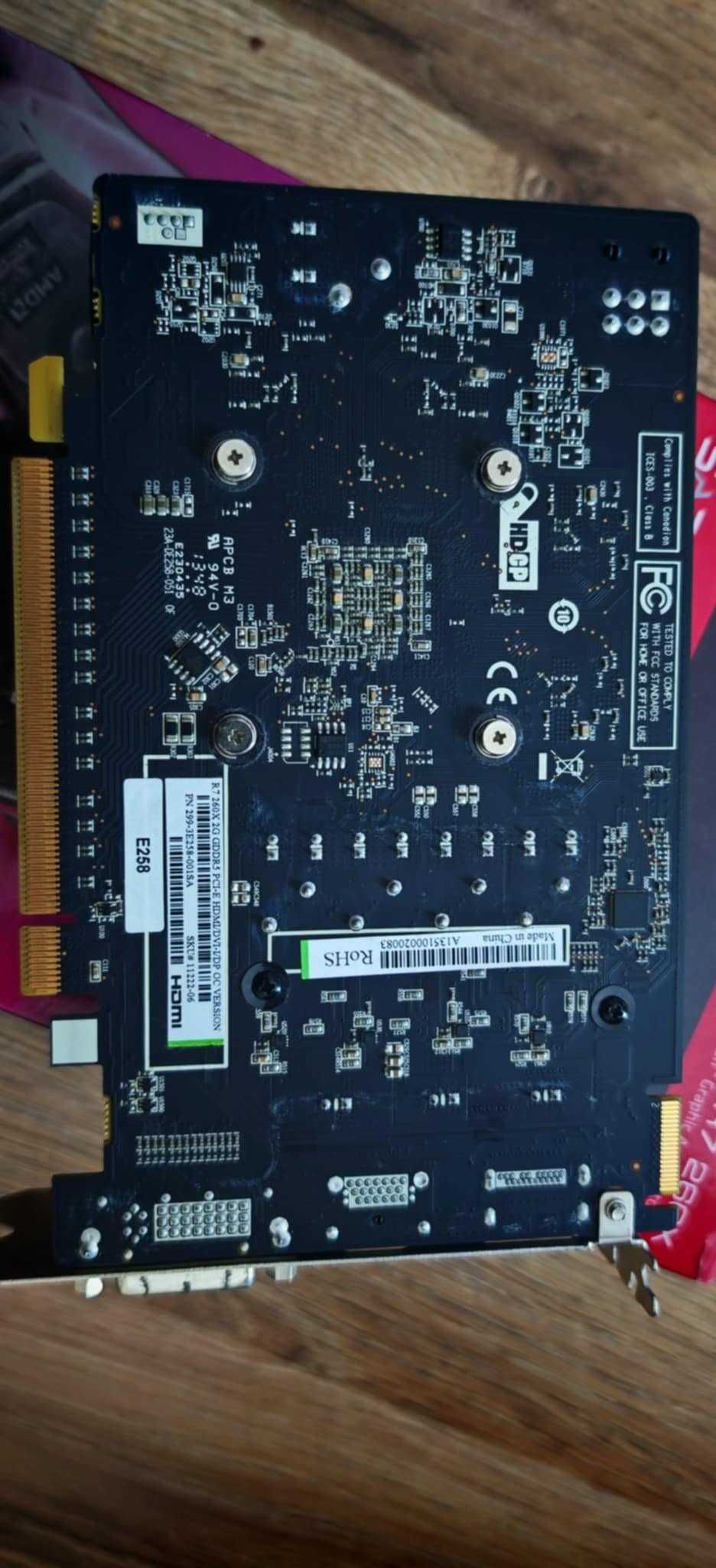 Karta graficzna R7 260x 2gb ddr5 hdmi DP DVI sapphire radeon