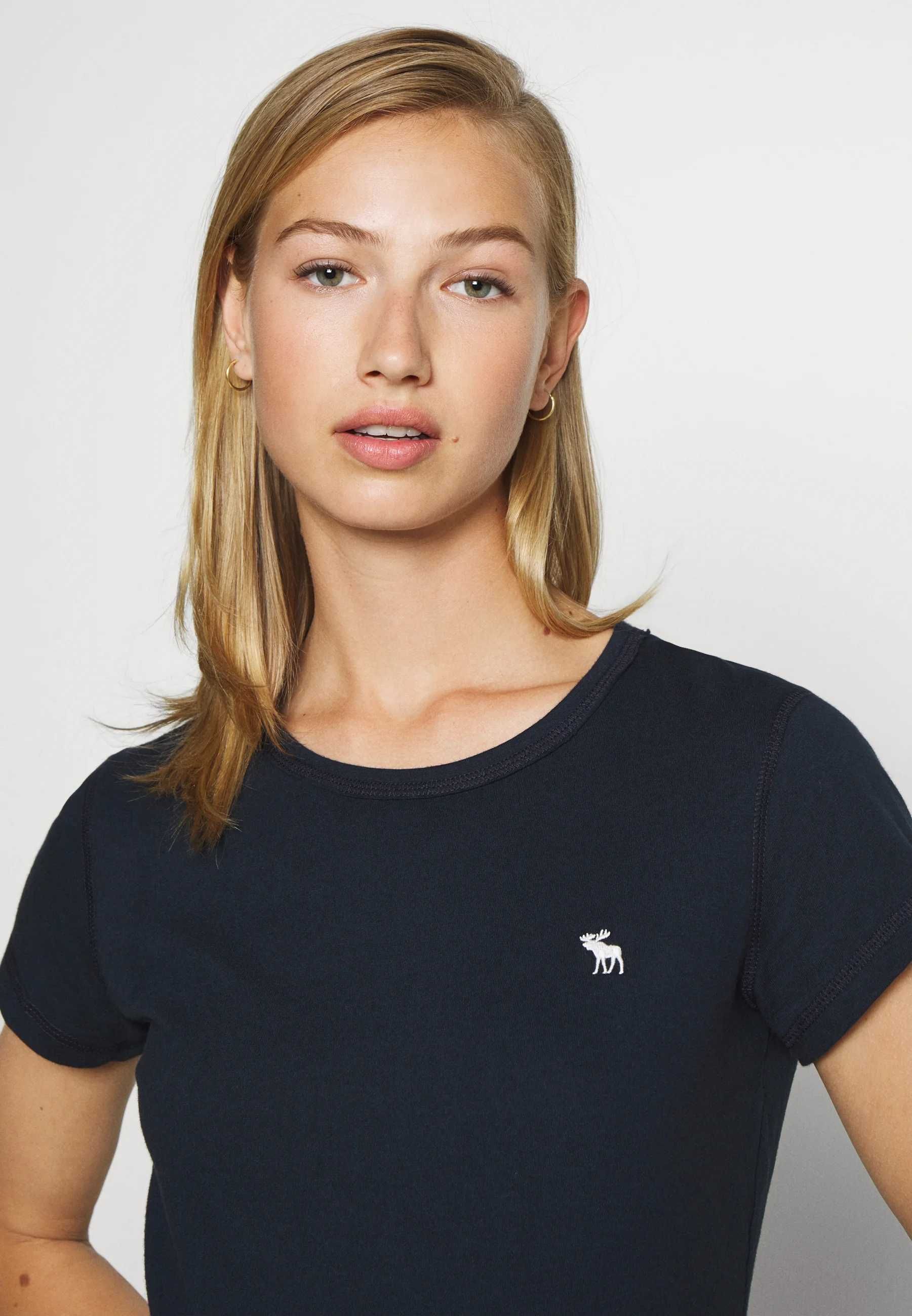 Oryginalny granatowy T-shirt koszulka Abercrombie&Fitch sklep109zł