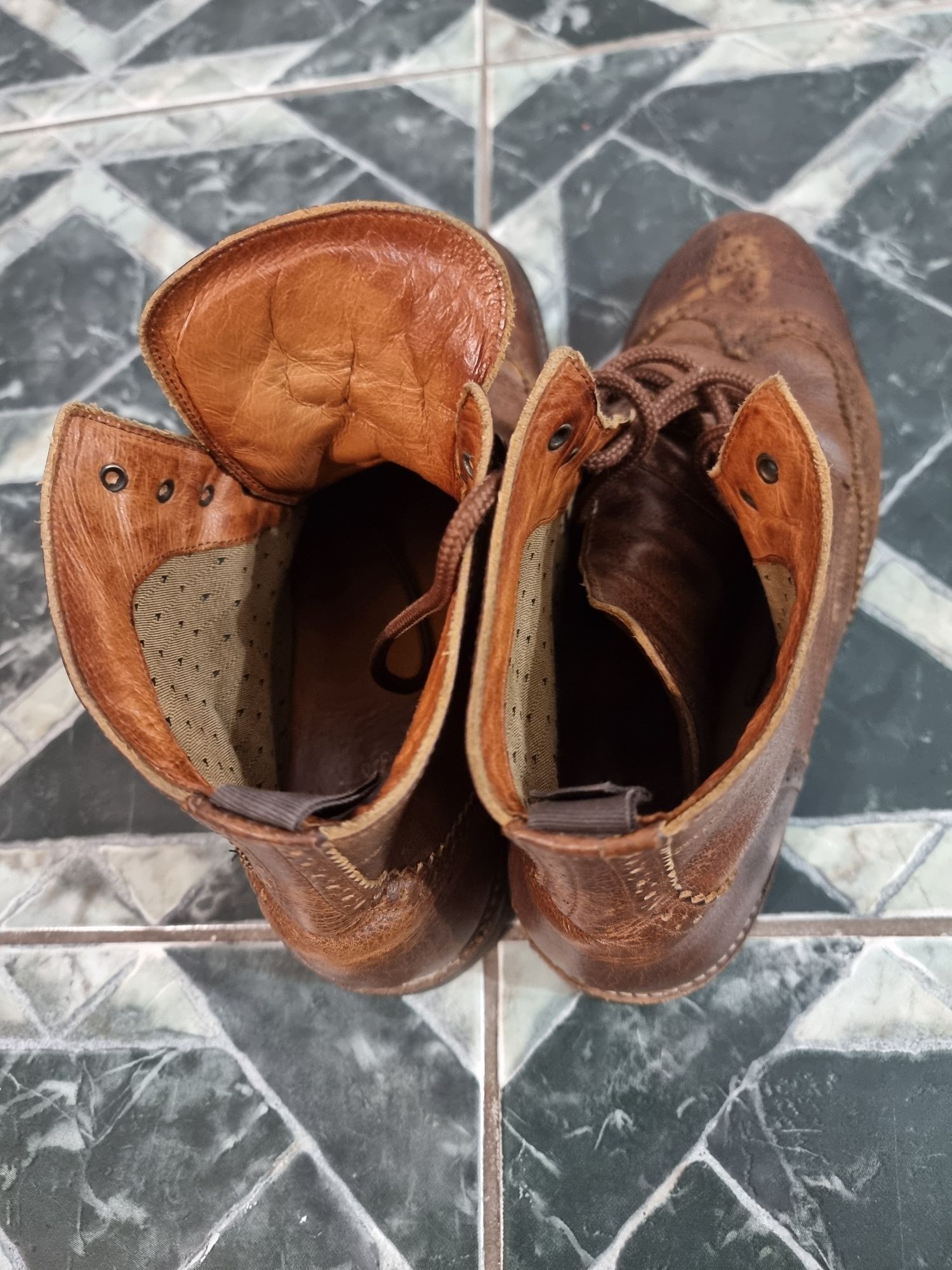 Buty skórzane męskie, sztyblety