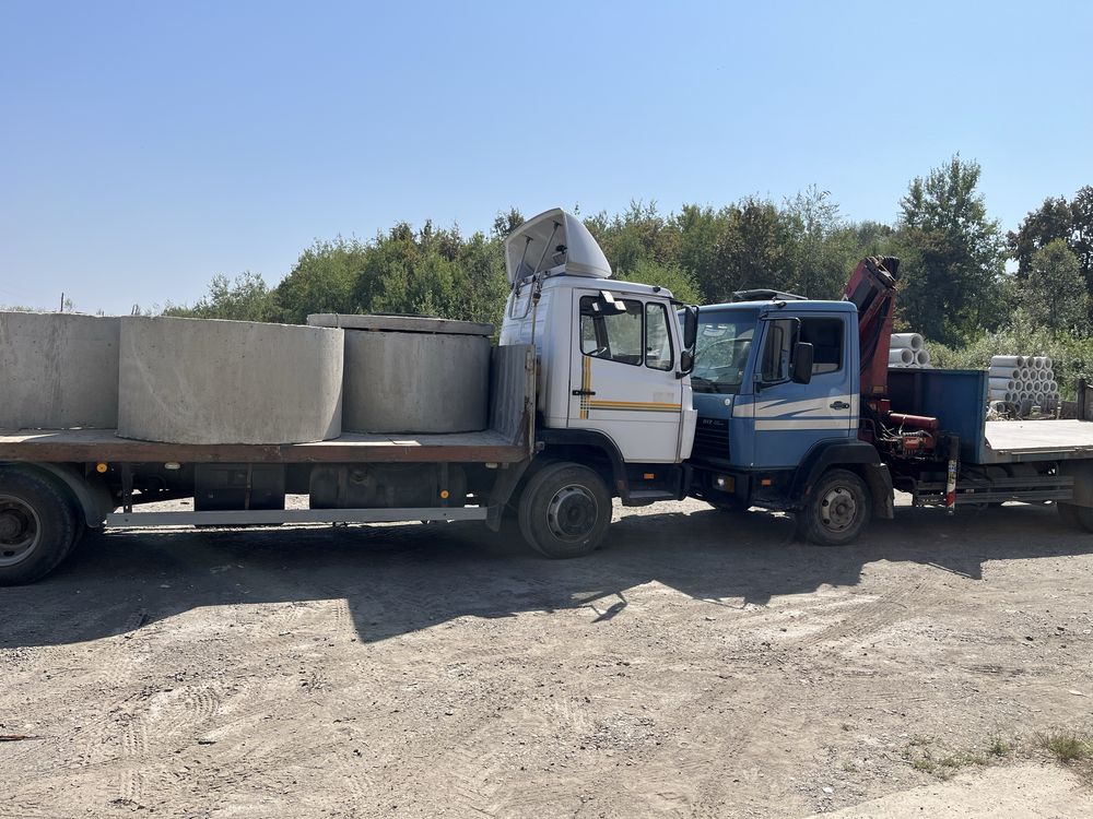 Мерседес 1317 R19.5 нові колеса Атего Маніпулятор Борт Гідроборт