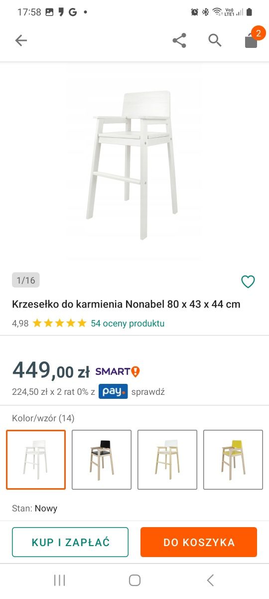 Krzesło do stołu dla dziecka