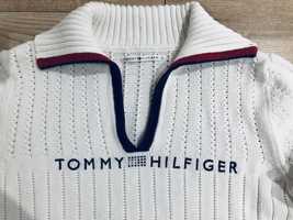 TOMMY HILFIGER ażurowy sweterek damski M/L