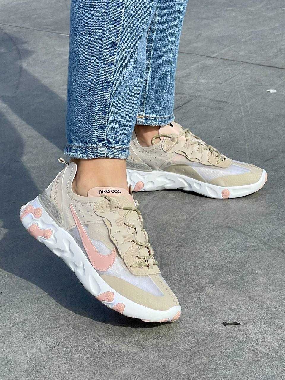 АКЦІЯ! Жіночі кросівки Nike React Element ‘87 ‘Beige Pink’ (36 р.)