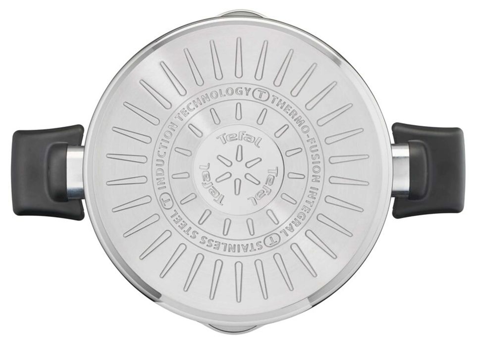 Каструля з кришкою Tefal Cook&Clip 22см 6.1л Кастрюля нержавейка Баняк