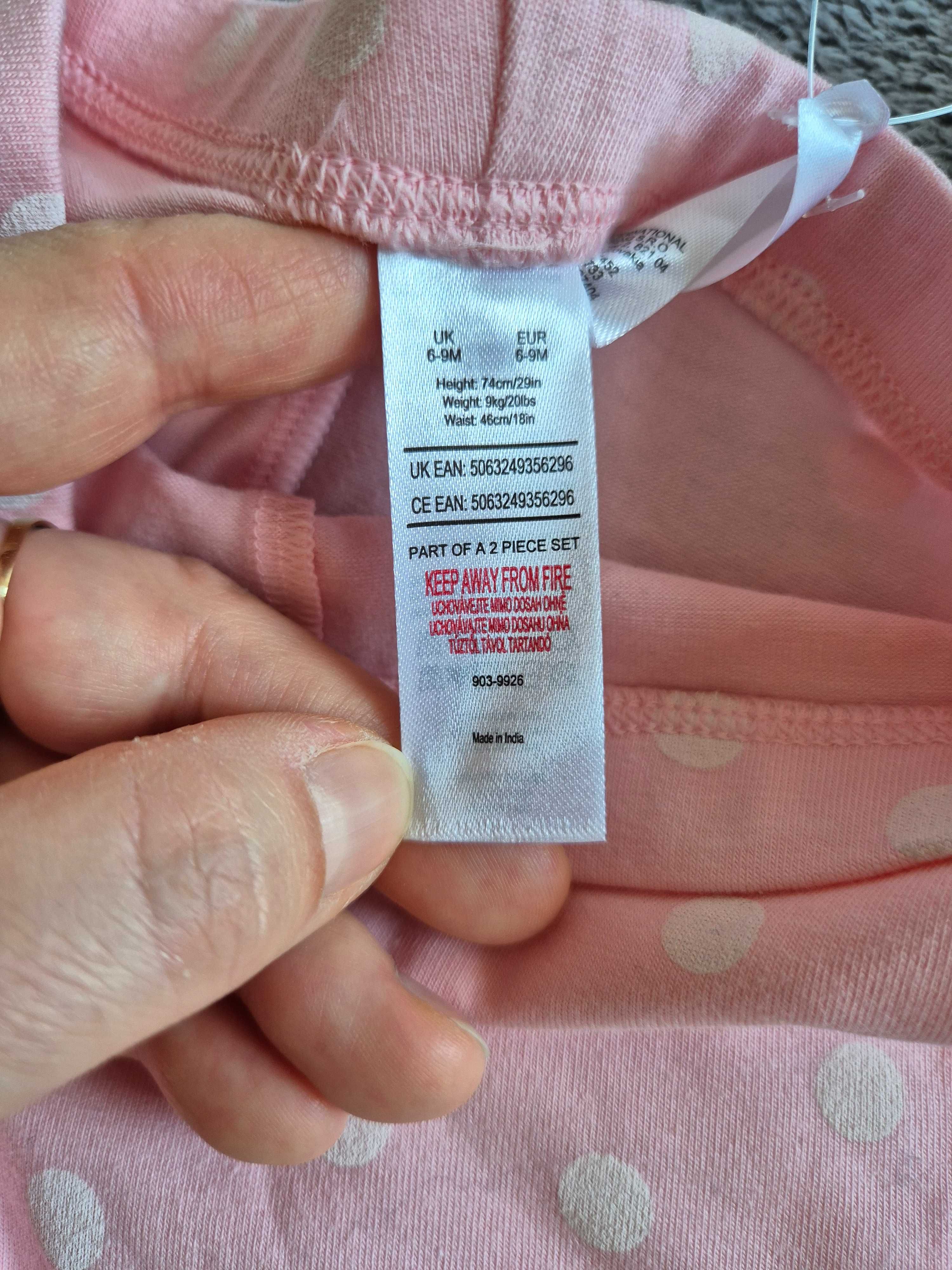 NOWE spodnie legginsy dwupak bawełna rozmiar 74
