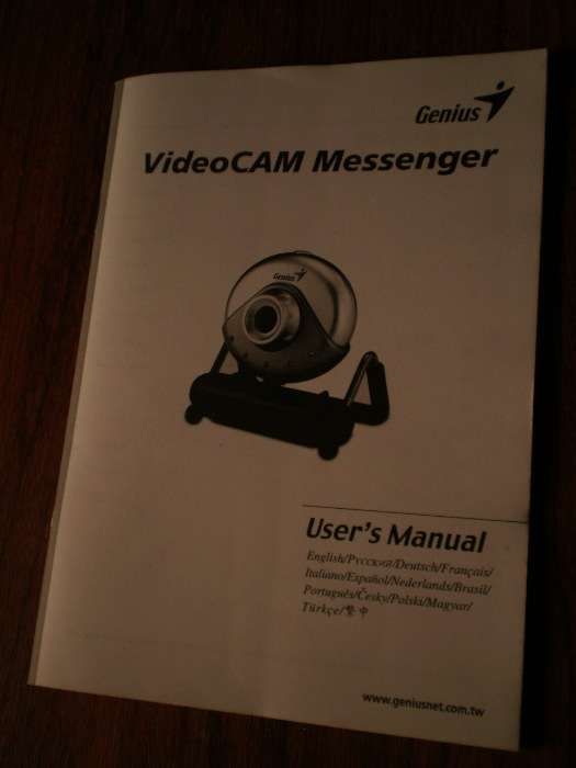 Video CAM Genius c/ cabo USB.