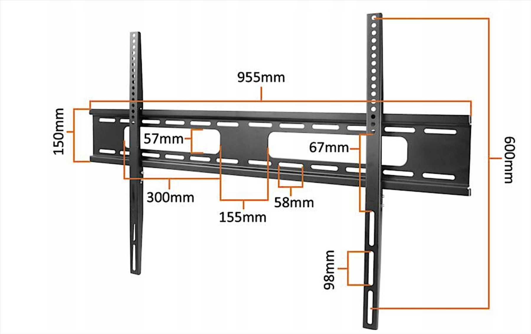 Suporte TV LED Parede Grande Formato  42" a 100" Pulgadas