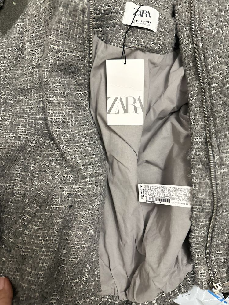 вітровка бомбер курточка сіра zara 9-10 р, 140см 11-12 р 154см