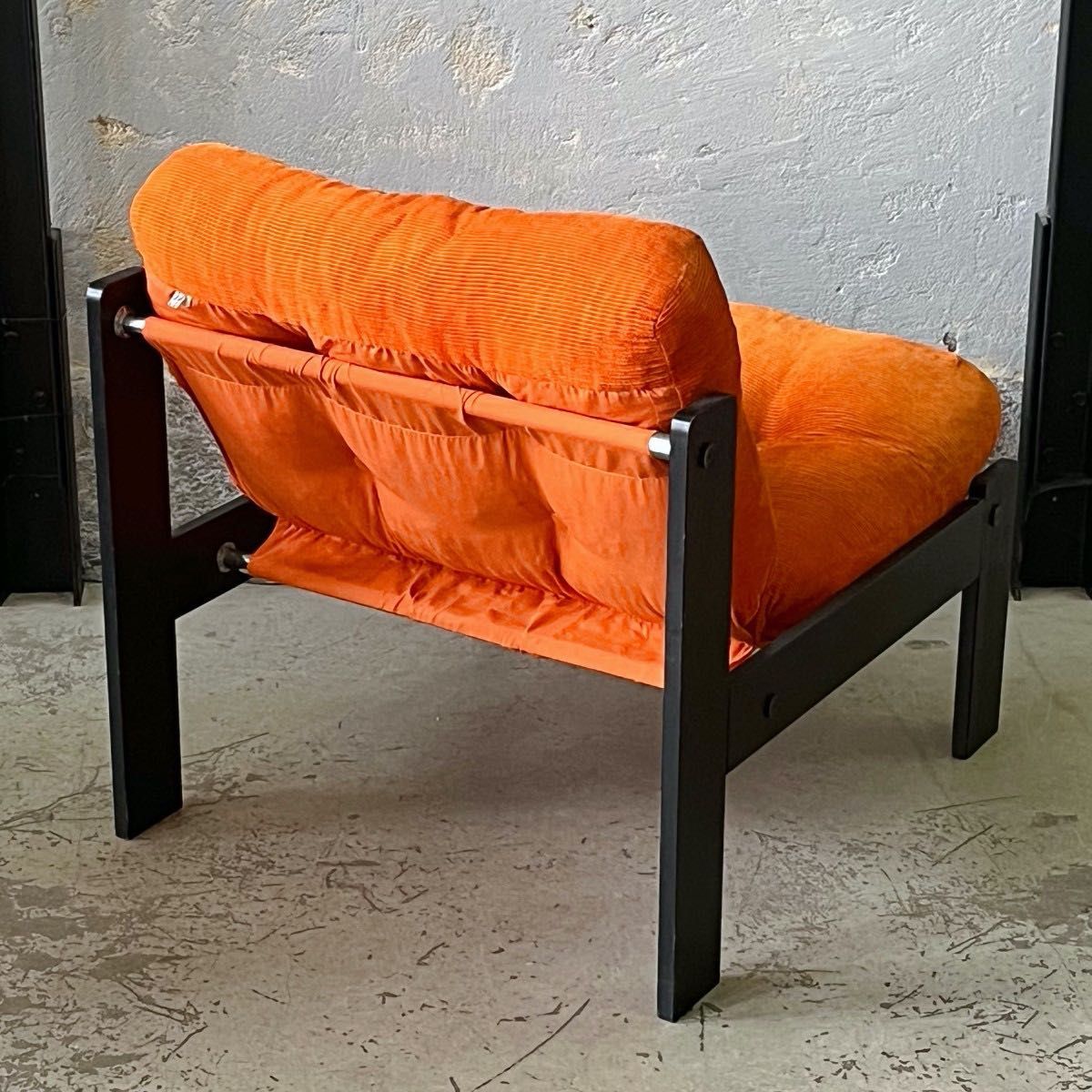 Fotel  wypoczynkowy sztruksowy vintage