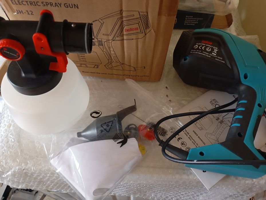 NOWY Elektryczny Pistolet Natryskowy ENEACRO JH-12 - Malowanie Bez Wys