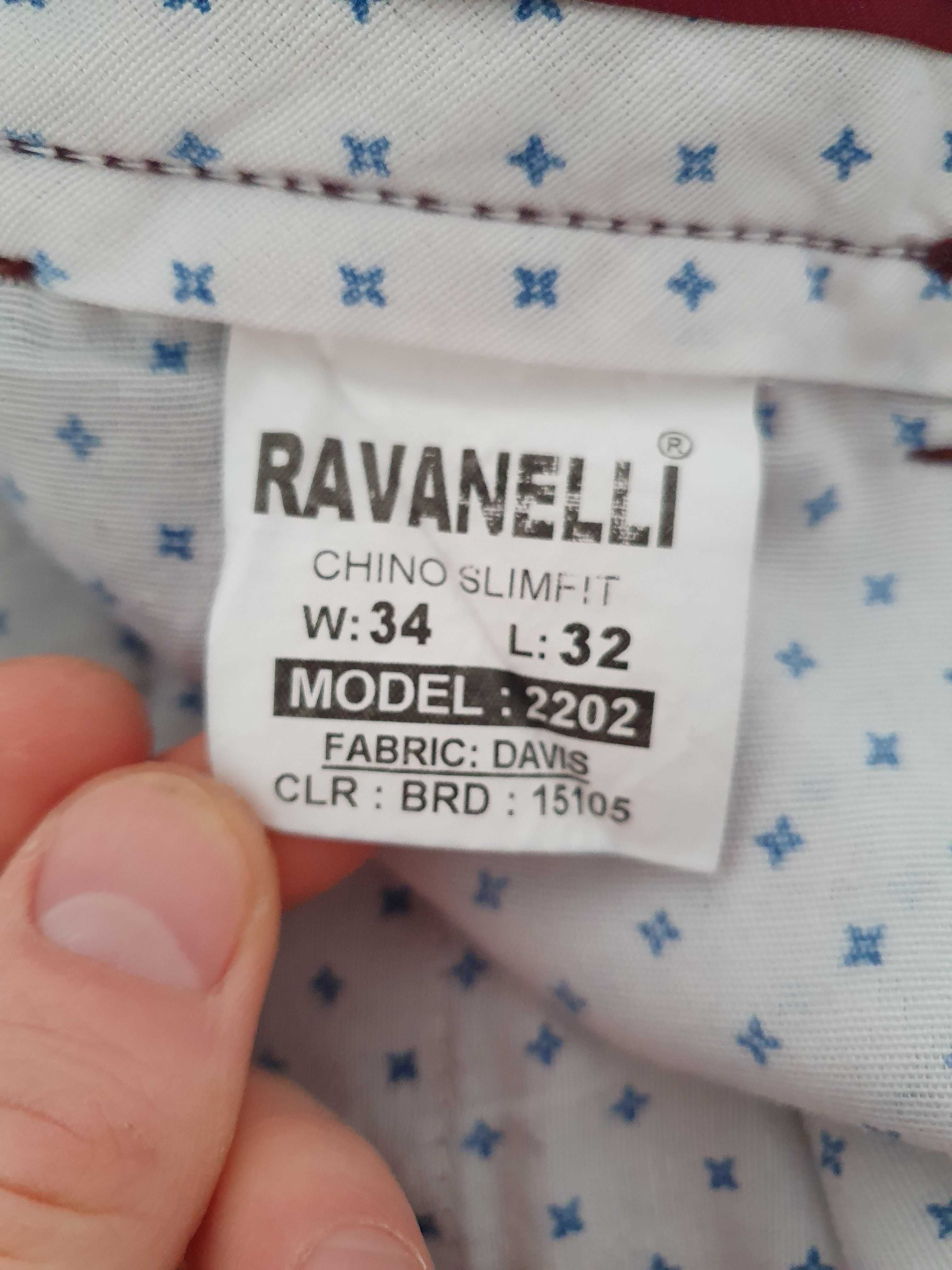 Spodnie chino slimfit Ravanelli W34L32