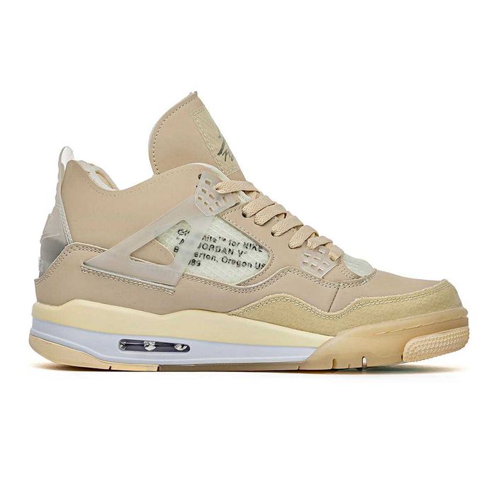 Мужские кроссовки Nike Air Jordan 4 Retro Off-White Sail. 41-45