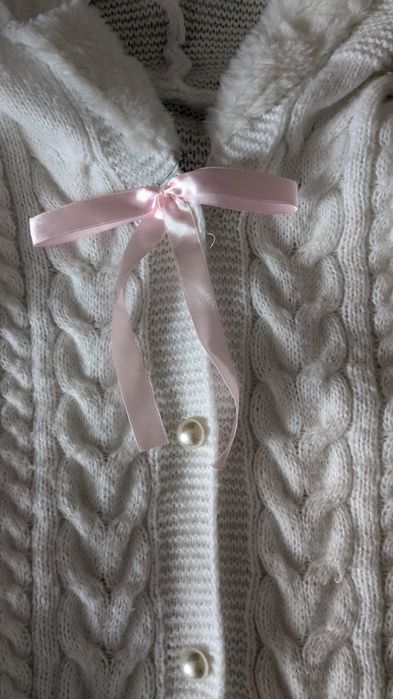 милий теплий кардиган/ светер в стилі cute від Romwe  на гудзиках